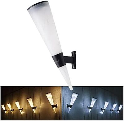 Cone Model Solar Wall Light  Waterproof Wall Lamp For Home Outdoor Garden