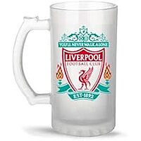 Sublimation Printed Froster Beer Mug With 7 Liverpool,Printed Unique Beer Mug