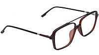 Soigné Unisex Large Rectangular Specs Frame. Matte Brown Soigné Unisex Large Rectangular Specs Frame. Matte Brown