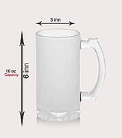 Sublimation Printed Froaster Beer Mug With Chill Bro Theme Froasted Beer Mug