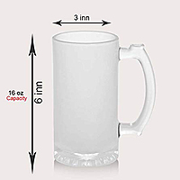 Sublimation Printed Froaster Beer Mug With Cheers Theme Froasted Beer Mug