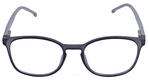 Soigné Unisex Large Square Spectacle Frames. Grey Color