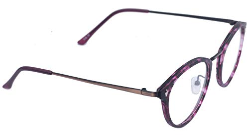 Soigné Unisex Large Round Spectacle. Matte Red & Black