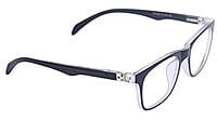 Soigné Unisex Medium Rectangular Spectacle Frame. Black&Transparent Color Soigné Unisex Medium Rectangular Spectacle Frame. Black&Transparent Color