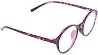 Unisex Round Thin Medium Spectacle Frame. Red & Transparent Frame Unisex Round Thin Medium Spectacle Frame. Red & Transparent Frame
