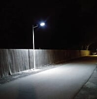 250W LED Solar Street Lights, Outdoor Dusk to Dawn Pole Light with Remote Control, Waterproof