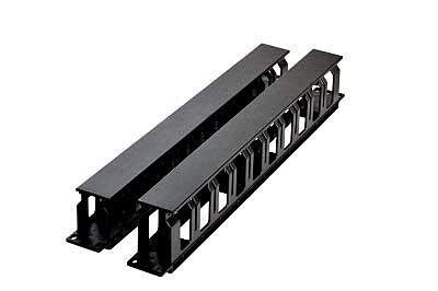 ABS 1U PVC CABLE MANAGER 80mm (ABS)