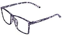 Soigné Unisex Oversized Square Spectacle Frame. Black & Transparent Soigné Unisex Oversized Square Spectacle Frame. Black & Transparent