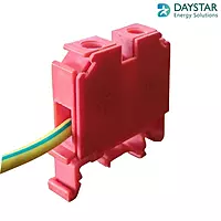 TERMINAL BLOCK POLYMIDE upto 25 sqmm  - FTS25P RED WITH END PLATE