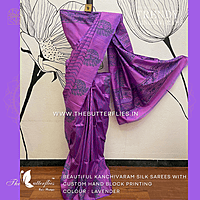 HAND PAINTED PURE KANCHIVARAM SOFT SILK SAREE  CUSSSIL23505