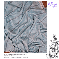 PURE LINEN SAREE YBRSLIN23595 PURE LINEN SAREE YBRSLIN23595