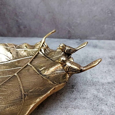 Brass Decor Plate - 2.7 inch Height | Ornamental Brass Decor Plate for Home Decor Brass Decor Plate - 2.7 inch Height | Ornamental Brass Decor Plate for Home Decor