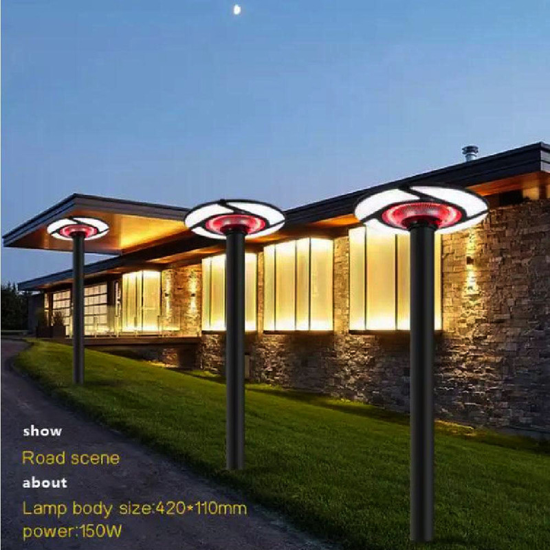Solar-powered 15W UFO garden light with RGB. Solar-powered 15W UFO garden light with RGB.