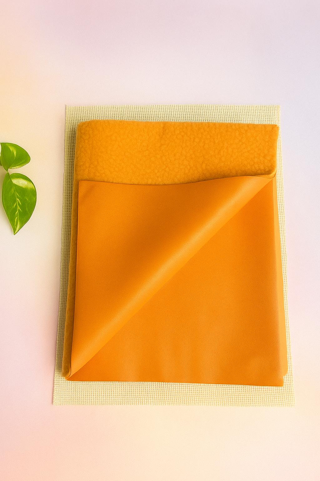 Baby Dry Sheet / Oil Massage Mat - Honey Orange