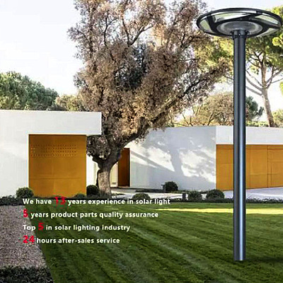 Solar-powered 15W UFO garden light with RGB. Solar-powered 15W UFO garden light with RGB.