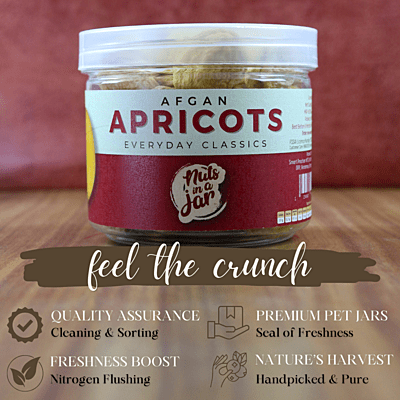 Nuts in a Jar Afghan Apricots Everyday Classics 250 Grams Nuts in a Jar Afghan Apricots Everyday Classics 250 Grams