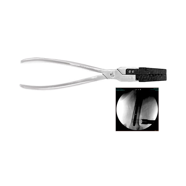 PLIER WITH FIBER JAW FOR DISTAL DEVICE
