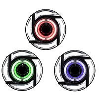 Solar-powered 15W UFO garden light with RGB.