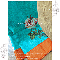 PURE LINEN SILK SAREE YBRSLIN23796 PURE LINEN SILK SAREE YBRSLIN23796