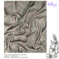 PURE LINEN SAREE YBRSLIN23599 PURE LINEN SAREE YBRSLIN23599