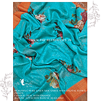 PURE LINEN SILK SAREE YBRSLIN23796 PURE LINEN SILK SAREE YBRSLIN23796