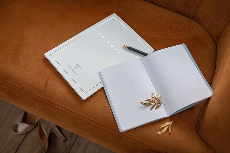 Clairefontaine Triomphe Gold Edition Notebooks, 90gsm pure white brushed vellum paper Clairefontaine Triomphe Gold Edition Notebooks, 90gsm pure white brushed vellum paper