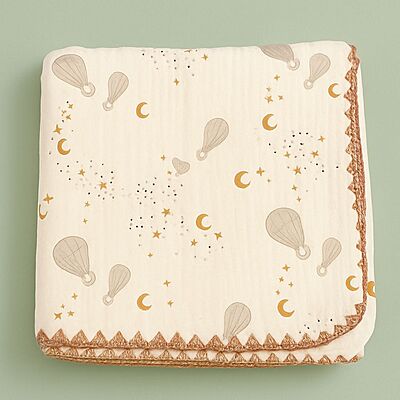 4-Layer Muslin Cotton Crinkled Blanket 100* 110cm – Assorted Designs