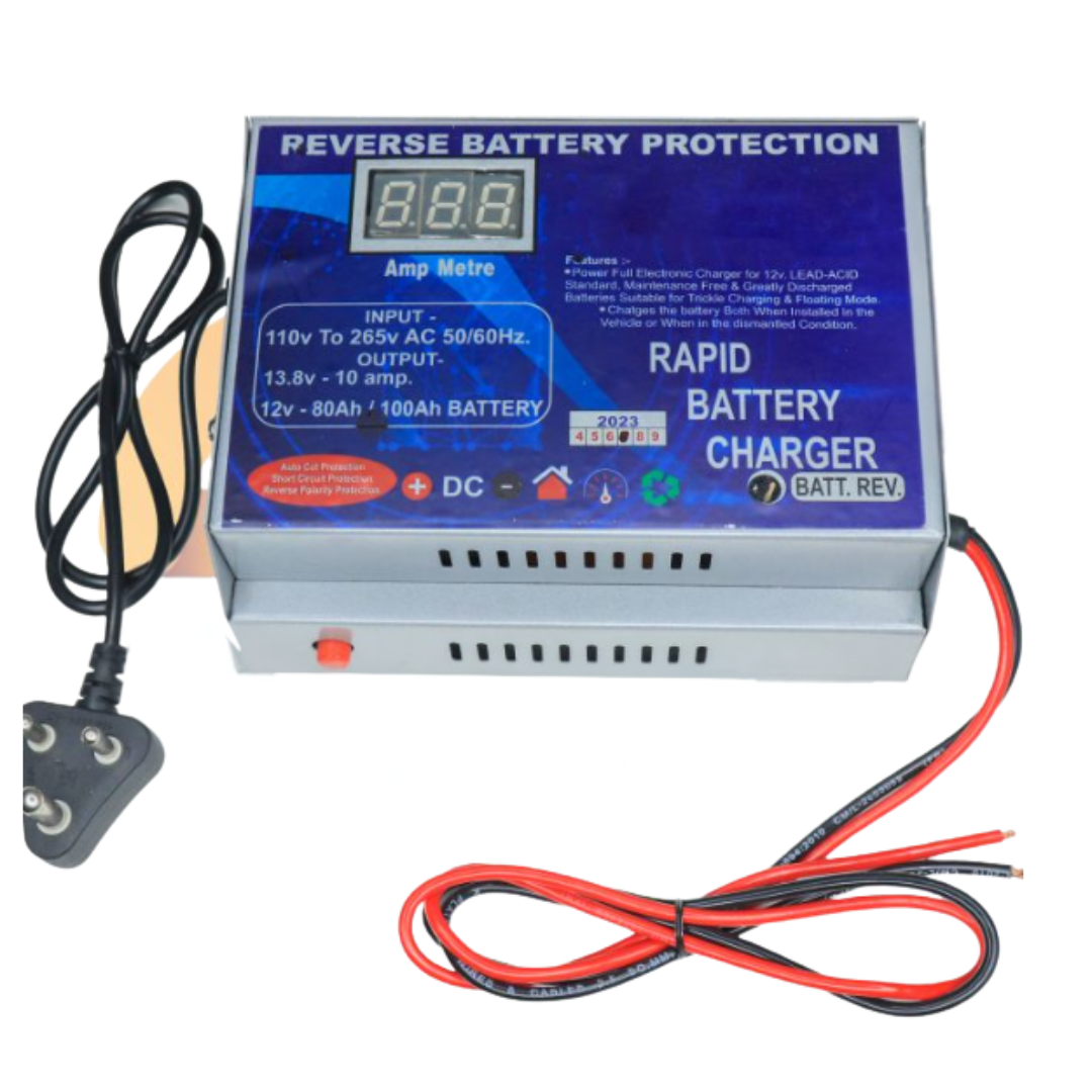 SMPS Rapid Battery Charger, Input Voltage: 265 V/Ac, Output Voltage: 13.8V, 100Ah
