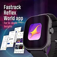 Fastrack Reflex Power|4.97 CM Super AMOLED Arched Display|SingleSync BT Calling|410 x 502 Pixel Resolution|IP68 W Fastrack Reflex Power|4.97 CM Super AMOLED Arched Display|SingleSync BT Calling|410 x 502 Pixel Resolution|IP68 W
