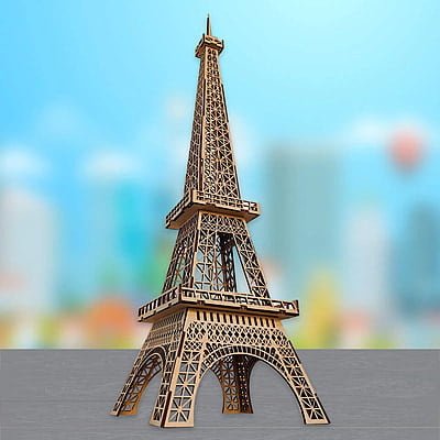 3D Wooden Eiffel Tower 3D Wooden Eiffel Tower