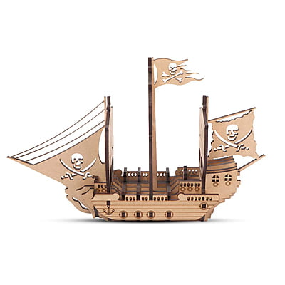 3D Wooden Pirate Ship 3D Wooden Pirate Ship