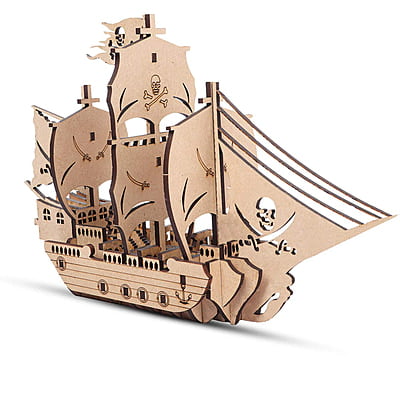 3D Wooden Pirate Ship 3D Wooden Pirate Ship