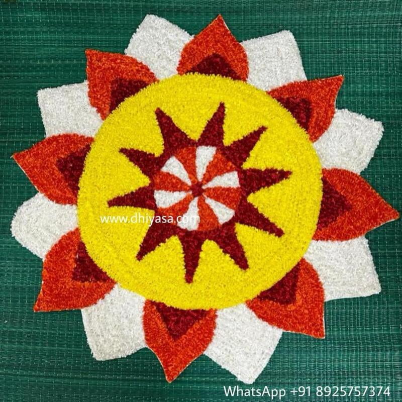 Rangoli Mat - 3RM017 - 3 feet Rangoli Mat - 3RM017 - 3 feet
