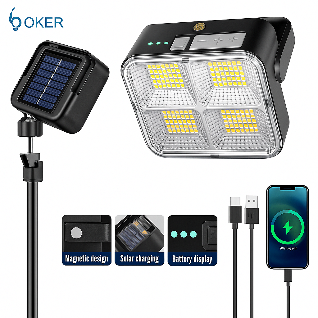 SHARK - 30 FLOOD SOLAR Solar and USB charging lamp private solar lamp without Electricity SHARK - 30 FLOOD SOLAR Solar and USB charging lamp private solar lamp without Electricity