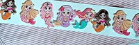 GLITZ N GLAM Hair Clips Kids Glitter Party Crocodile Clips Best For Return Gift Unicorn, Rainbow, Mermaid with Glitter Sequin Confetti For Girls, Babies