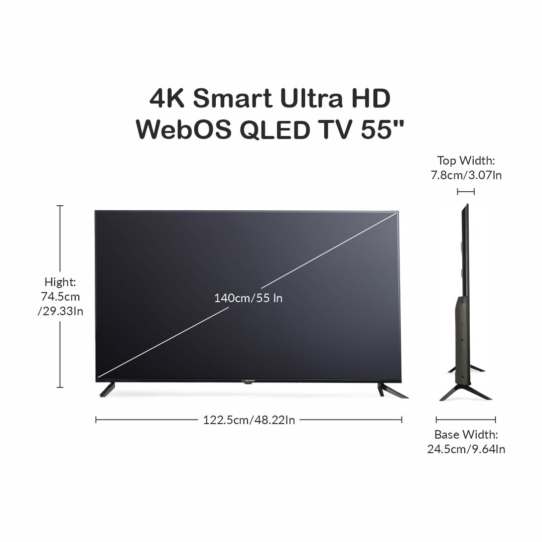 55 inches (Web-OS) OVTV Smart TV with 1 Year Warranty 55 inches (Web-OS) OVTV Smart TV with 1 Year Warranty