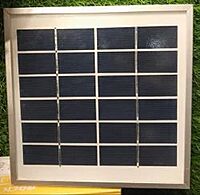 3 w solar panel  With Waterprof