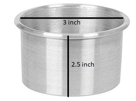 ROUND ALUMINIUM TIN | 3X2.5 inch ROUND ALUMINIUM TIN | 3X2.5 inch