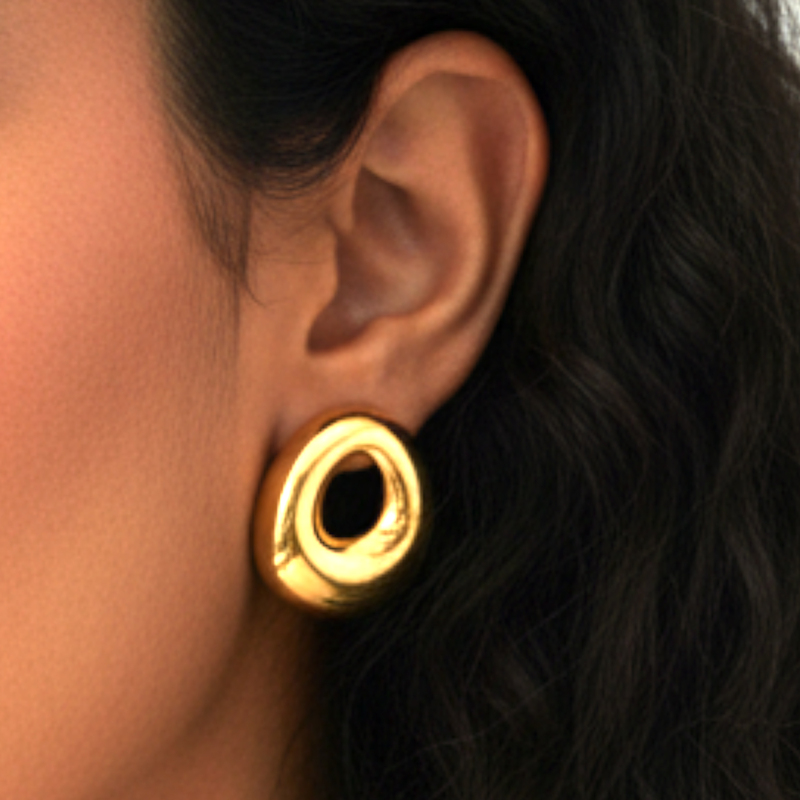 KAYYA21 Elegant Gold-Plated Stainless Steel Earring Combo for Women & Girls
