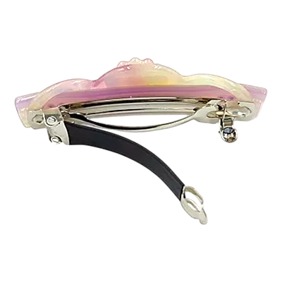 Elegant Flower & Stone Hair Barrette