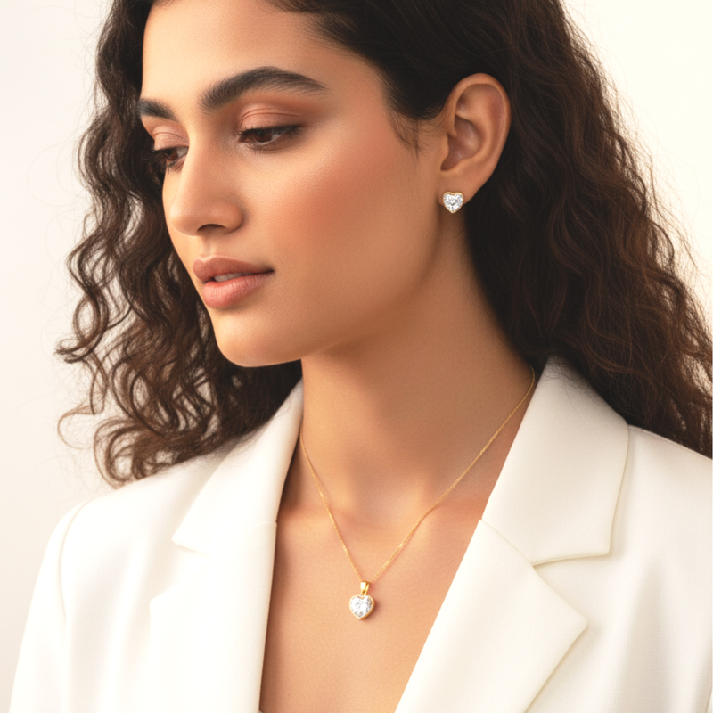 KAYYA21 Elegant Gold-Plated Jewelry Set – Stainless Steel