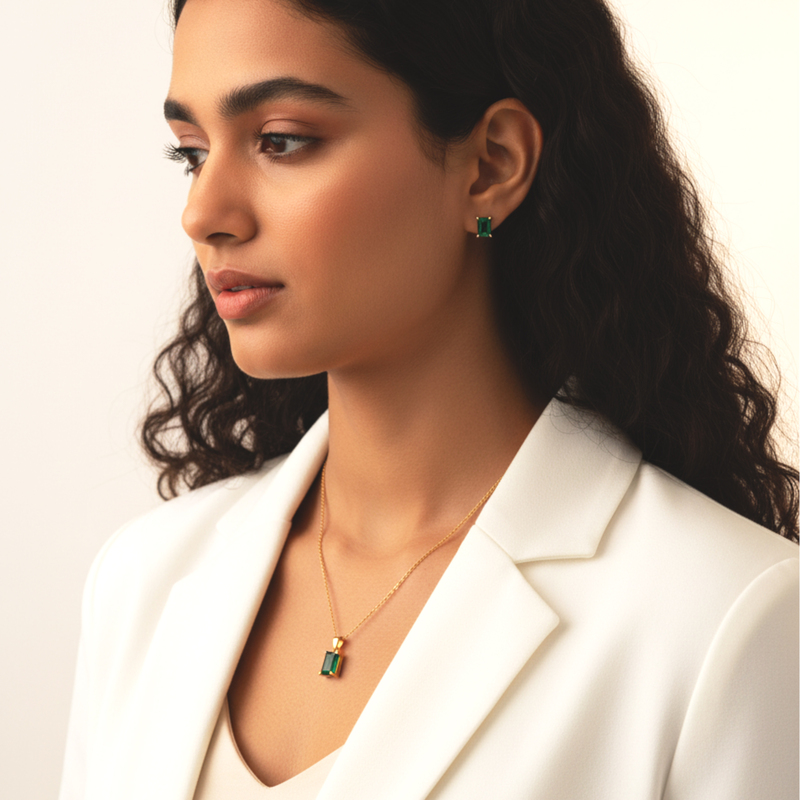 KAYYA21 Elegant Gold-Plated Jewelry Combo Set – Stainless Steel