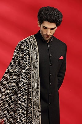 Rich Black Indo with Shawl 34995 Rich Black Indo with Shawl 34995