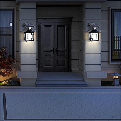 Monkey Square White Light + Tungsten Solar Sensor Light