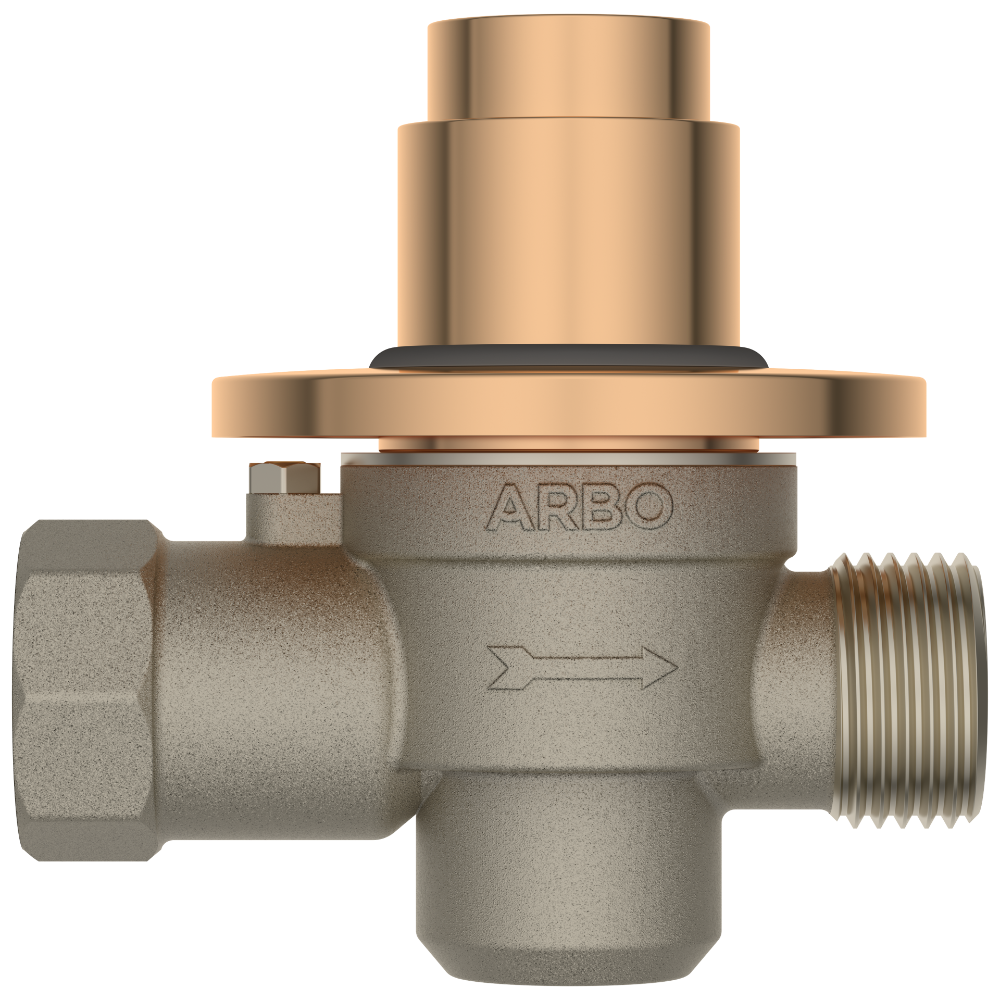 Round Forged Brass Metropole Flush Valve