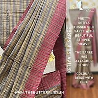 Ketiya silk saree with pretty weaves YBRSTUS18061 Ketiya silk saree with pretty weaves YBRSTUS18061