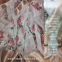 PURE ORGANZA SILK SAREE FLCSORZ22312
