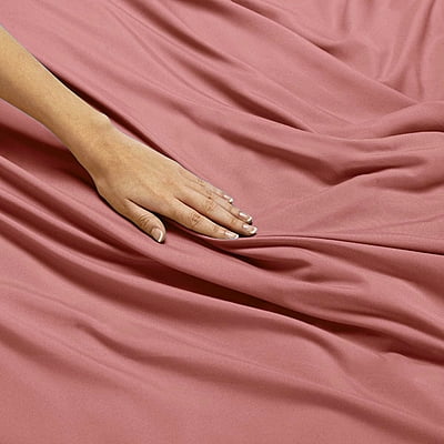 Duvet / Comforter Cover Microfiber 300 TC Plain Ultra soft - Rose Gold