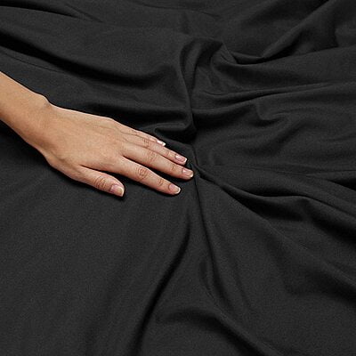Duvet / Comforter Cover Microfiber 300 TC Plain Ultra soft - Black