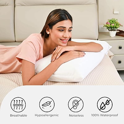 Terry Pillow Protector - White Terry Pillow Protector - White